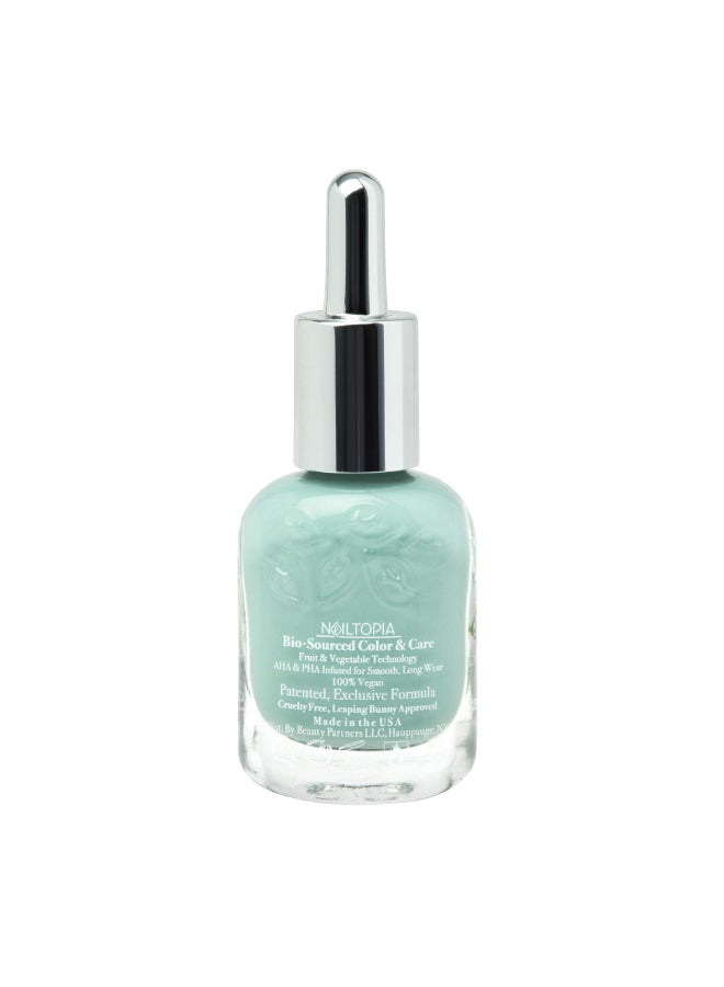Nailtopia PlantBased Chip Free Nail Lacquer Non Toxic BioSourced LongLasting Strengthening Polish I Sea You Seafoam Green 041oz - Image 4