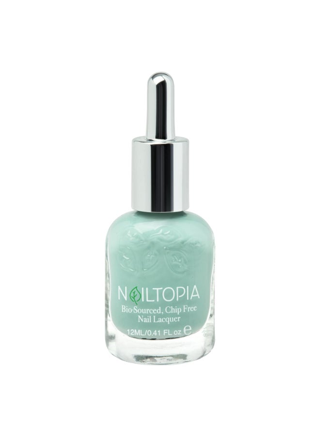 Nailtopia PlantBased Chip Free Nail Lacquer Non Toxic BioSourced LongLasting Strengthening Polish I Sea You Seafoam Green 041oz - Image 2