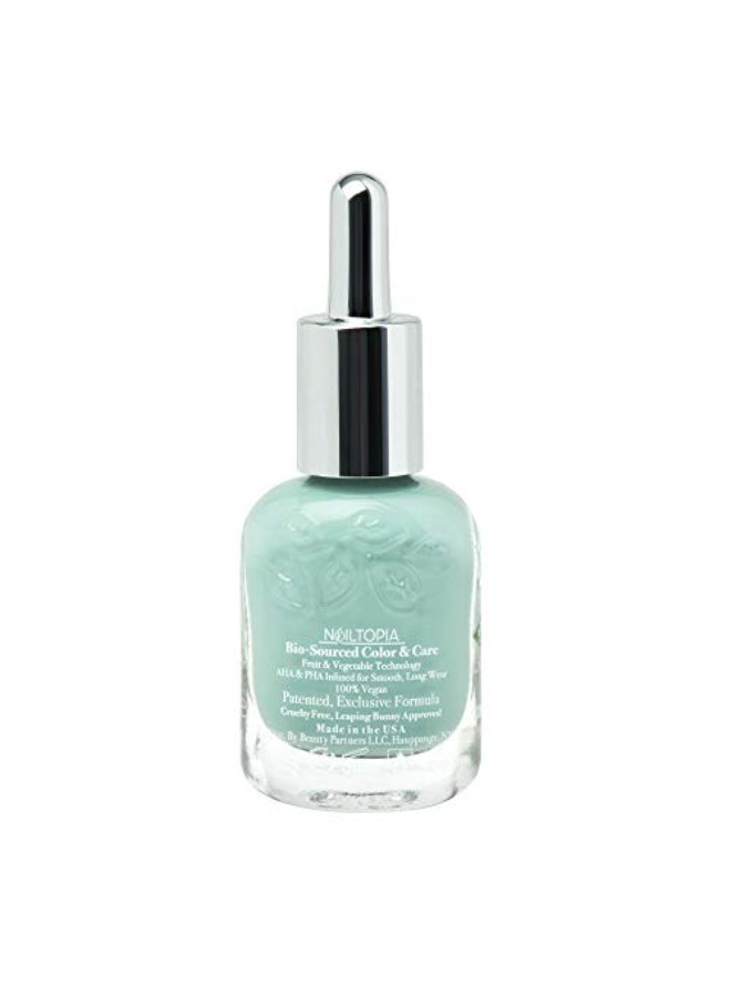 Nailtopia PlantBased Chip Free Nail Lacquer Non Toxic BioSourced LongLasting Strengthening Polish I Sea You Seafoam Green 041oz - Image 3