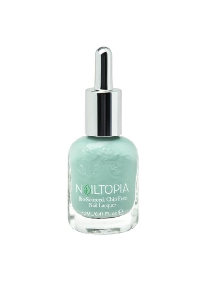 Nailtopia PlantBased Chip Free Nail Lacquer Non Toxic BioSourced LongLasting Strengthening Polish I Sea You Seafoam Green 041oz - Image 1