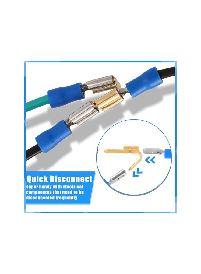 The Bros 25 قطعة موصلات سبايد بيجي باك، محول 3 طرق مزدوج ذكر إلى أنثى واحدة موصلات نحاسية سريعة الفصل مجموعة موصلات بيجي باك، طرفيات مكبس غير معزولة - Image 5