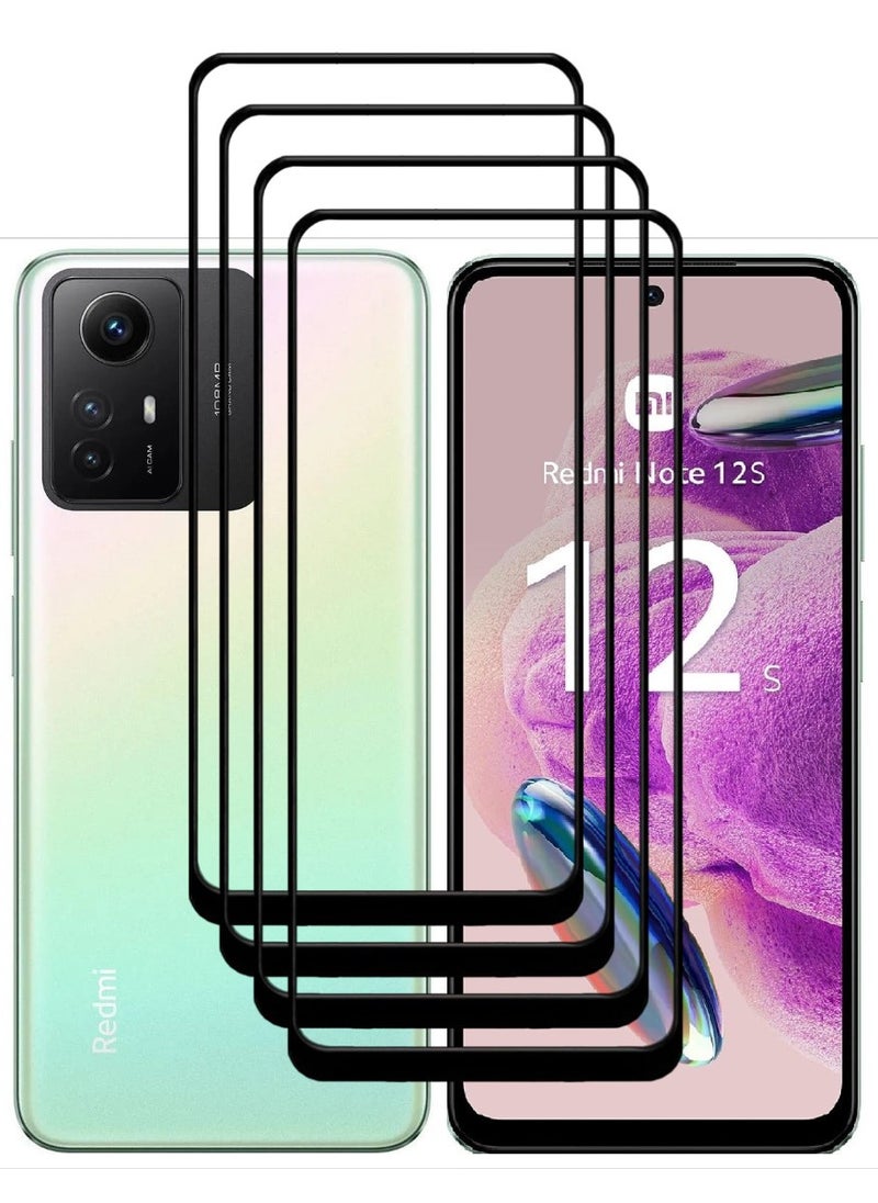 ACLIX 4 Pieces Antistatic ESD Dustproof Premium Quality High Definition Tempered Glass Screen Protector Designed For Xiaomi Redmi Note12S - Image 1