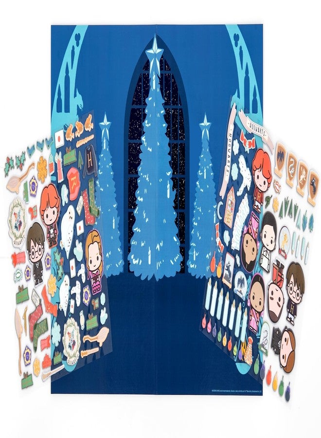Conquest Journals Harry Potter Puffy Sticker Play Set (Holiday), Over 100 Repositionable Puffy Stickers, Reusable Double-Sided Play Board, Officially Licensed - Image 2