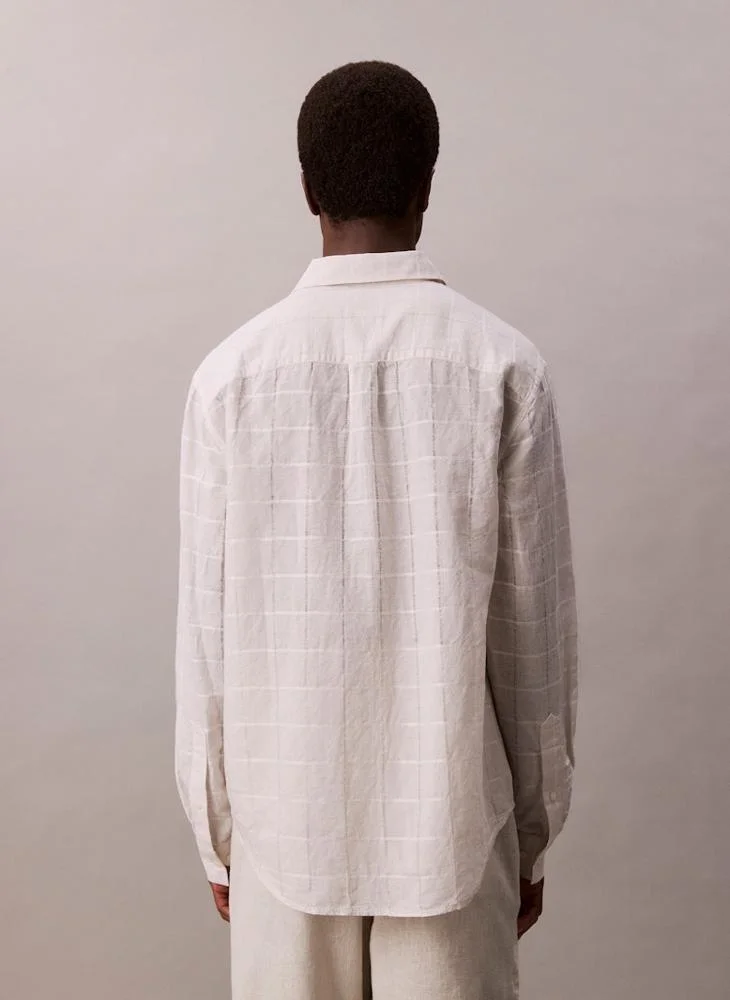 CALVIN KLEIN Linen Cotton Shirt