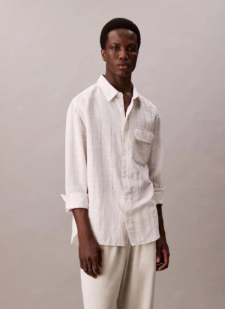 CALVIN KLEIN Linen Cotton Shirt