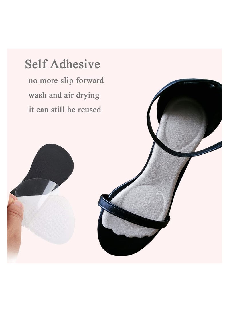 SYOSI 2Pairs Pumps Inserts Women Adhesive Velvety Cushioning Insoles for Pumps Anti-Slip - Image 4