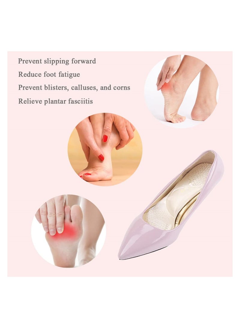 SYOSI 2Pairs Pumps Inserts Women Adhesive Velvety Cushioning Insoles for Pumps Anti-Slip - Image 5