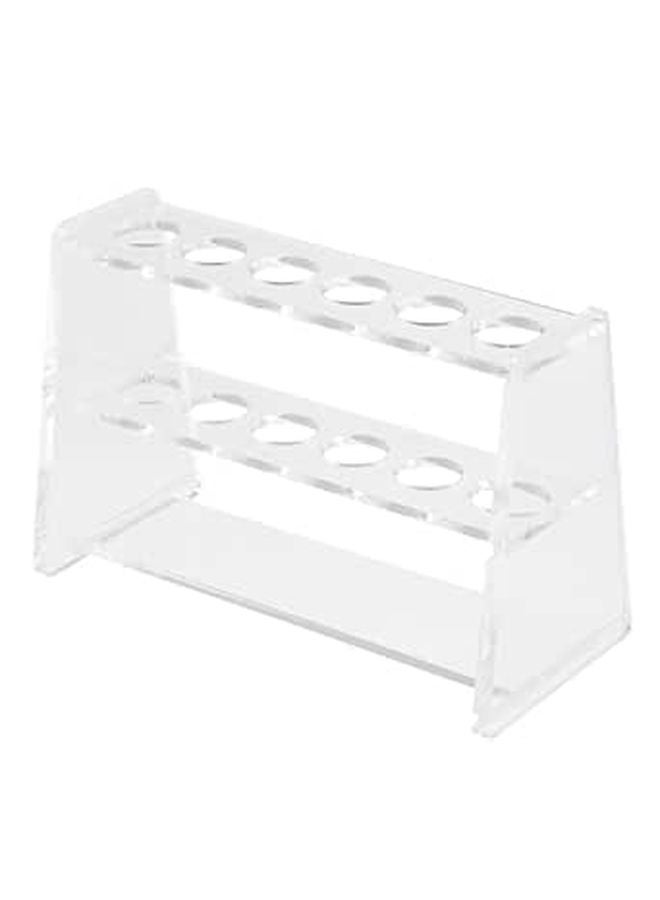 Dual Layer Acrylic Test Tube Rack Holder For Centrifuge Tubes And Small Items Storage - Image 1