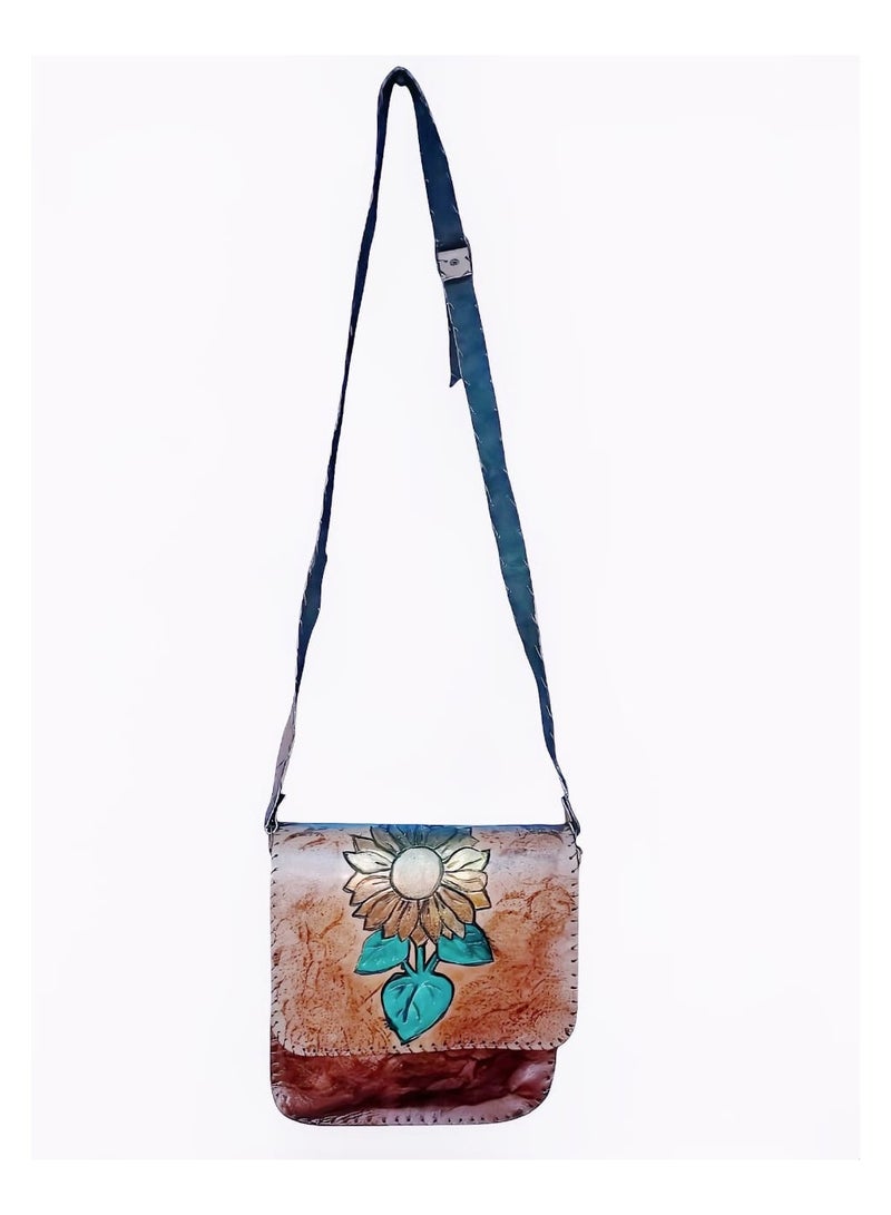 Sheer Fashionable Leather Crossbody Bag  - Image 2