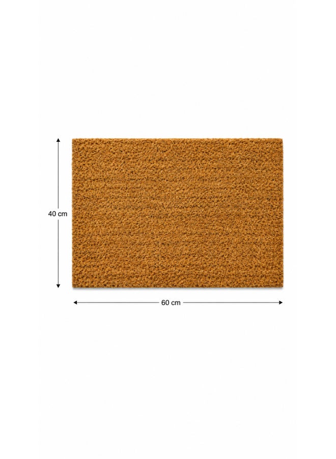 Home auraa Premium Doormat  40x60cm | Non Slip PVC Backed Natural Plain Coir Material | Indoor Outdoor Durable Entrance Doormats - Image 4