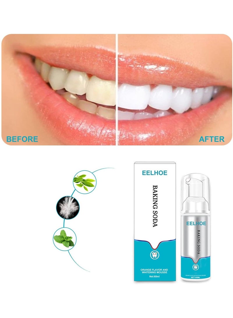 Eelhoe Foam Toothpaste Press-type Whitening Mousse To Remove Yellow Stains Oral Cleaning Toothpaste - Image 2