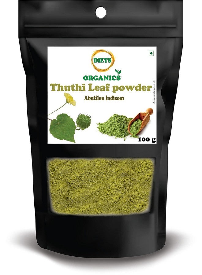 DIETS ORGANICS Thuthi Leaf Powder, Indian Mallow Leaf Powder, Abutilon Indicum/Thuthi Ilai Podi/Atibala/Duvvena Benda/Velluram/Tutti Gida- 100 G  - Image 1