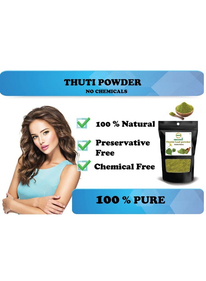 DIETS ORGANICS Thuthi Leaf Powder, Indian Mallow Leaf Powder, Abutilon Indicum/Thuthi Ilai Podi/Atibala/Duvvena Benda/Velluram/Tutti Gida- 100 G  - Image 4