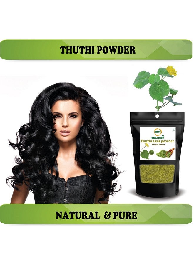 DIETS ORGANICS Thuthi Leaf Powder, Indian Mallow Leaf Powder, Abutilon Indicum/Thuthi Ilai Podi/Atibala/Duvvena Benda/Velluram/Tutti Gida- 100 G  - Image 3