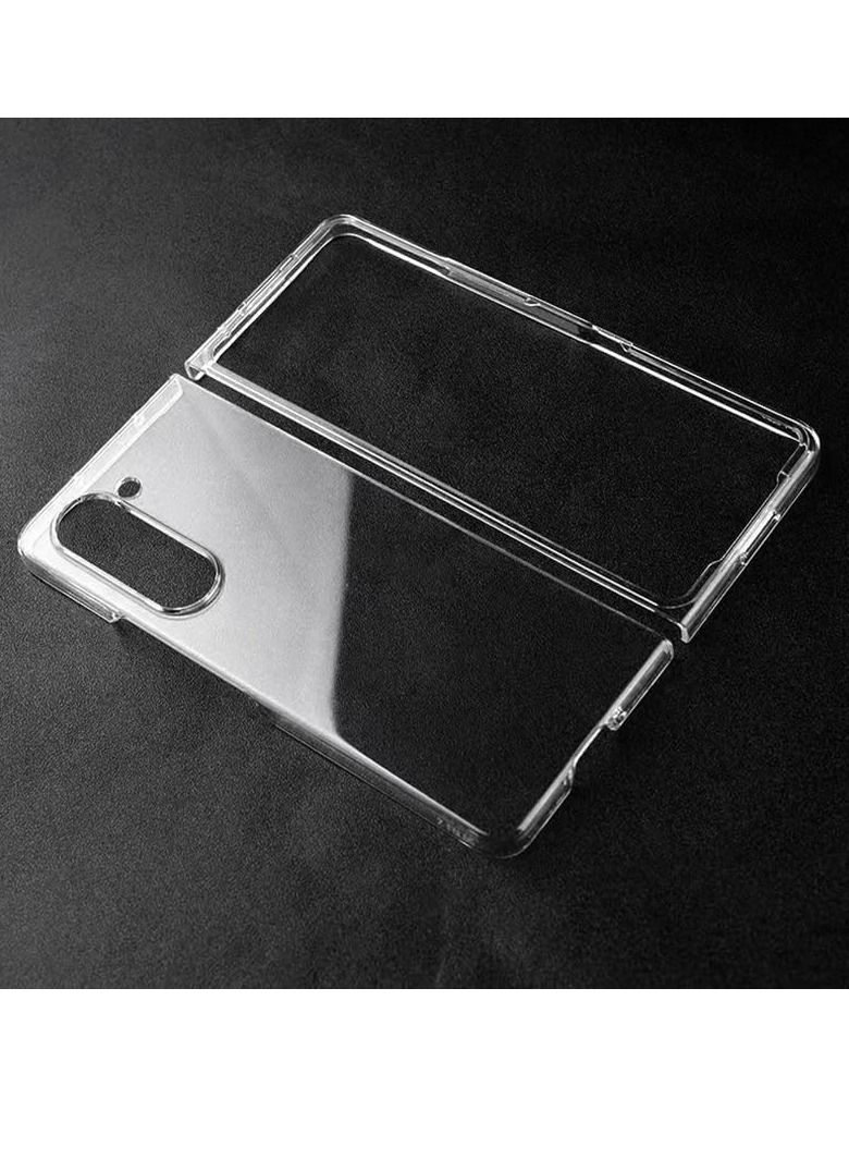 جينيكست جراب لهاتف Samsung Galaxy Z Fold 5 [مقاس نحيف] غطاء شفاف للكمبيوتر الشخصي ، جراب هاتف ممتص للصدمات مقاوم للصدمات لهاتف Samsung Galaxy Z Fold 5 5G 2023 - شفاف - Image 4