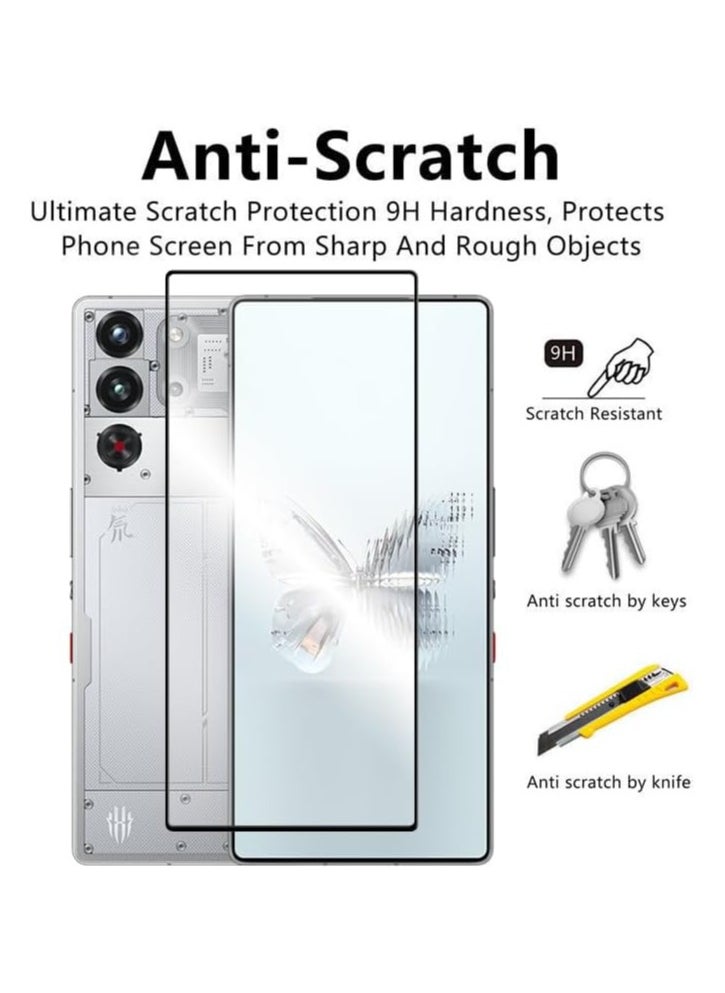 Screen Protector for Red Magic 10 Pro/Red Magic 10 Pro Plus, Anti-Scratch, High Transparency, Anti-fingerprint, Bubble-Free, Premium Screen Protector Tempered Glass For Red Magic 10 Pro