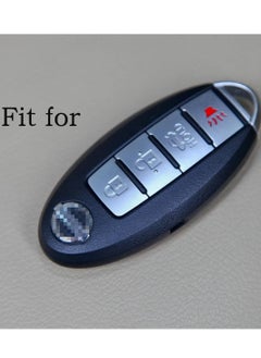 althiqahkey Sillicone Key Skin key Cover Remote Case Protector Shell for Nissan Teana Murano Maxima Pathfinder Rogue Versa 370Z Sentra Altima Smart Remote 4 Button Black  - Image 3