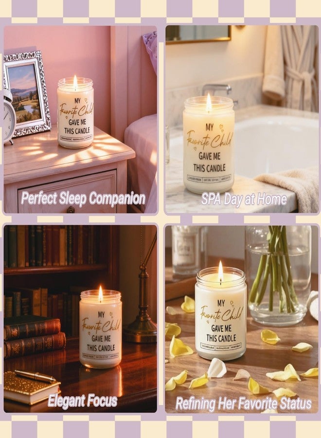 Happy Pop Funny Gifts for Mom from Daughter - My Favorite Child Gave Me This Candle & Keychain Set, Unique Humor Present for Mom, Women, Grandma - Birthday, Lavender Scented Gift Set - Image 5