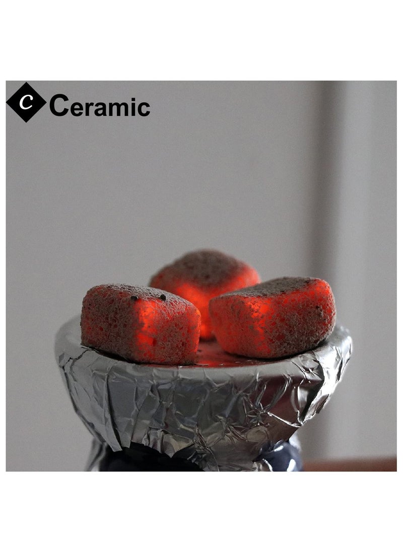 CERAMIC - Mega Charcoal Quick Ignite and Long Lasting 96 Pieces 3 Boxes Combo Pack - Image 1