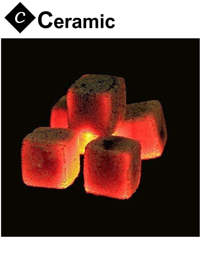 CERAMIC - Mega Charcoal Quick Ignite and Long Lasting 96 Pieces 3 Boxes Combo Pack - Image 1