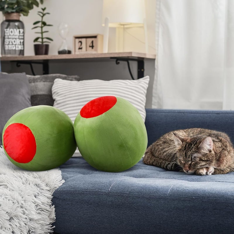 Beeveer Decorative Cute Olive Plush Pillow Kawaii Fruit Stuff Hugging Plushies Gift Soft Novelty Pillow Cushion Seat Decor for Home Room - Image 4