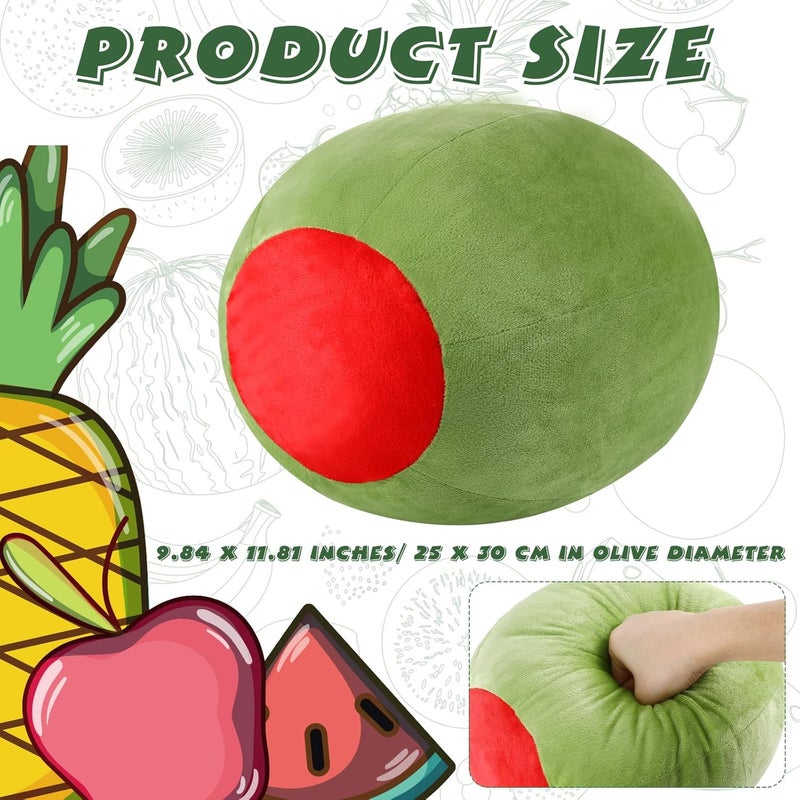 Beeveer Decorative Cute Olive Plush Pillow Kawaii Fruit Stuff Hugging Plushies Gift Soft Novelty Pillow Cushion Seat Decor for Home Room - Image 2