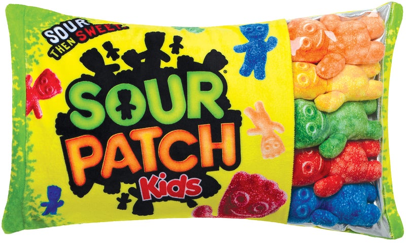 iscream Sour Patch Kids Package 18" x 12" Pillow Set with Mini SPK Candy Pillows - Image 1