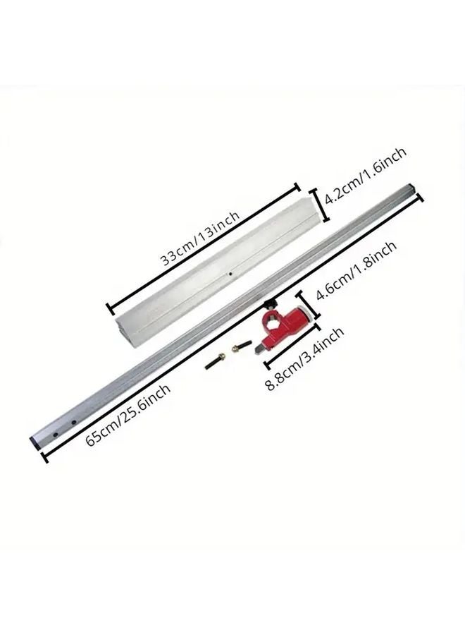 Silvery Aluminum Alloy T Shaped Push Glass Cutter 60cm Portable Tile Cutting Tool - Image 3