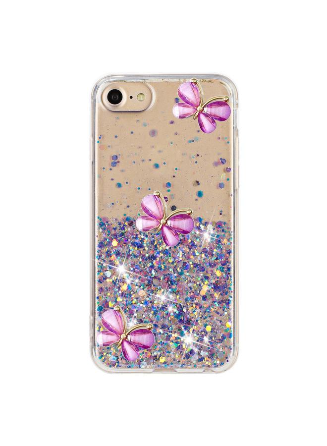 اس-توب جراب لهاتف iPhone 7 / 8 / SE 2022 جراب هاتف TPU لامع بنجوم السماء المرصعة بالنجوم - Image 2