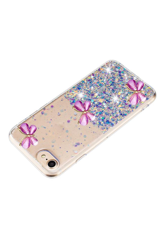 اس-توب جراب لهاتف iPhone 7 / 8 / SE 2022 جراب هاتف TPU لامع بنجوم السماء المرصعة بالنجوم - Image 3