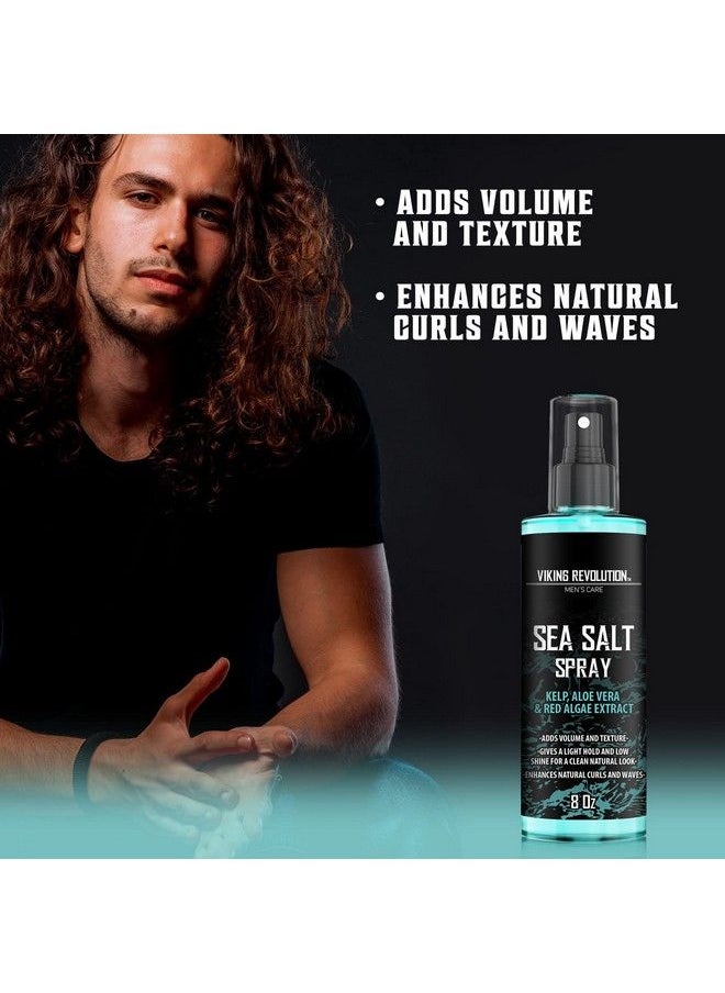 Viking Revolution Sea Salt Spray For Hair Men  Hair Texturizing Spray With Kelp Aloe Vera & Red Algae Extract  Surf Spray To Add Volume And Texture  Sea Salt Spray For Men Beach Hair Spray  8Oz  - Image 4
