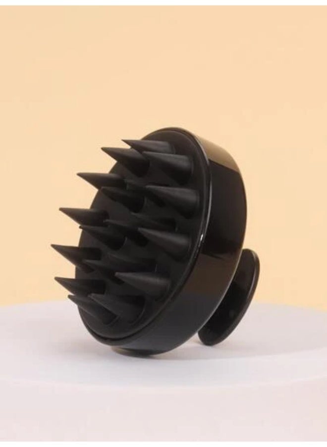 Luxury handheld shampoo brush for scalp massage during hair washing; soft silicone brush; scalp shampoo brush - Image 1