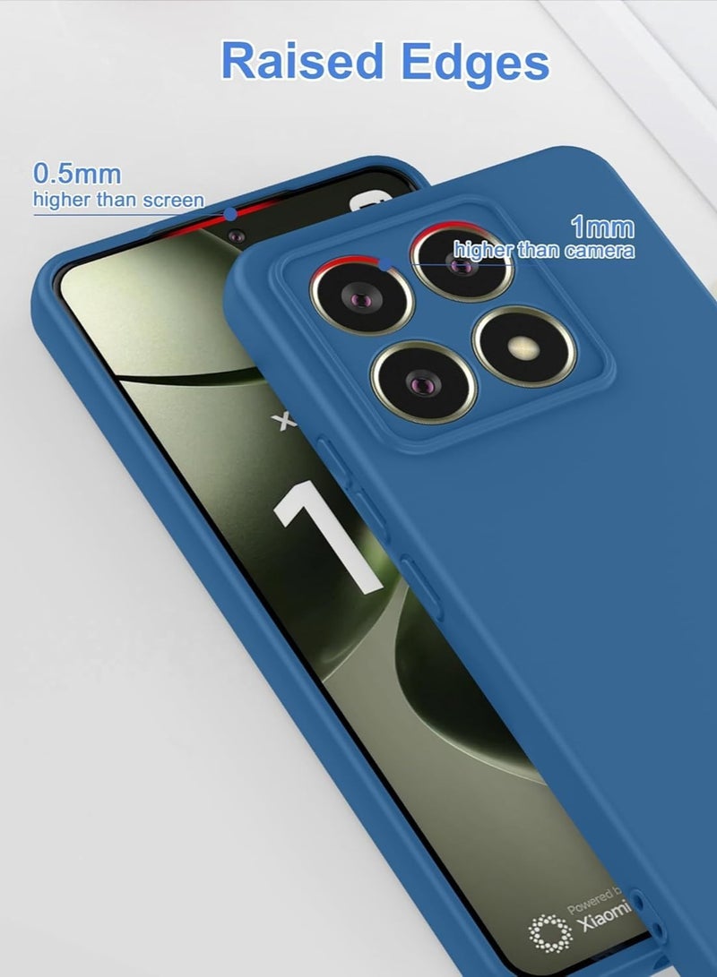 بورتوني جراب هاتف Xiaomi 14T من السيليكون السائل مع بطانة داخلية ناعمة ومرن ورفيع لحماية الكاميرا لهاتف Xiaomi 14T مقاس 6.6 بوصة - Image 3