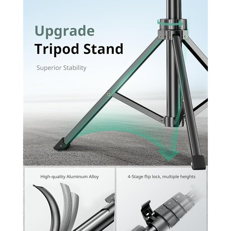 SENSYNE 62 Phone Tripod & Selfie Stick, Extendable Cell Phone Tripod Stand with Wireless Remote and Phone Holder, Compatible with iPhone Android Phone, Camera - Image 3