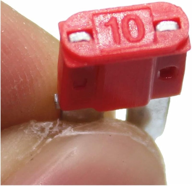 100 قطعة 10 أمبير ميكرو 2 فيوز طويل الأرجل 9مم × 15.5مم ميني M2 قدم إدراج سيارة - Image 3