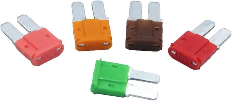 100 قطعة 10 أمبير ميكرو 2 فيوز طويل الأرجل 9مم × 15.5مم ميني M2 قدم إدراج سيارة - Image 1