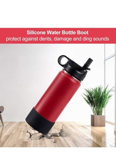 Mmmon 5 Pieces Protective Silicone Boot for Water Bottle,Silicone Flex Boot for Sports Water Bottles Compatible with Hydro Flask Takeya MIRA Iron Flask  - Image 5