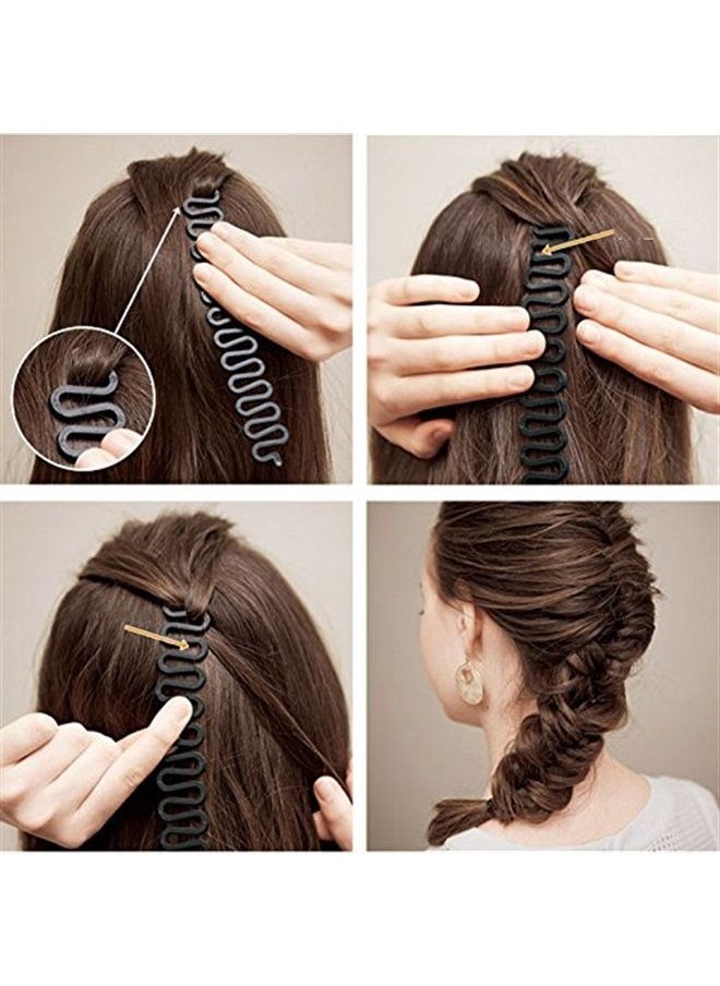 Semilyn - French Braiding Tool Magic Hair Braided Tool Women Fashion Hair Styling Clip DIY French Hair Braiding Tool Hairstyle Braid Tool Twist Plait Hair Braiding Tool Bun and Pony Tail Hair Accessories - Image 1