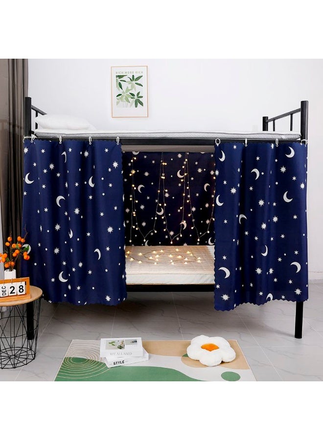 FASHION HOME 2PCS Bunk Bed Curtain Single Sleeper Canopy Blackout Cloth Shading Bedding Junior Students College Home Drapery - Image 2