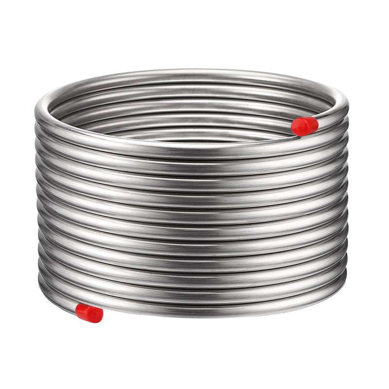 Vigorous Wort Chiller 12 x 25 Ft Food Grade 304 Stainless Steel Coil Water Chiller for Ice Bath Beer Brewing Tubing Coil Stainless Steel Immersion Chiller - Image 2