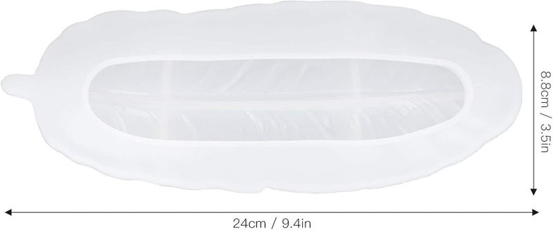 comfrt Silicone Resin Molds, Large Feather Shaped Resin Tray Mold Epoxy Resin Casting Molds for Making Jewelry Tray Dish Rings Holder, 3.5 x 9.4in - Image 5