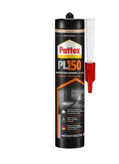 Pattex Roll over image to zoom in Pattex PL150, Water and Temperature Resistant Glue Adhesive, Mounting Adhesive for Indoor and Outdoor Use, Extra Strong Glue, 380g Cartridge, Pack of 2  - Image 2