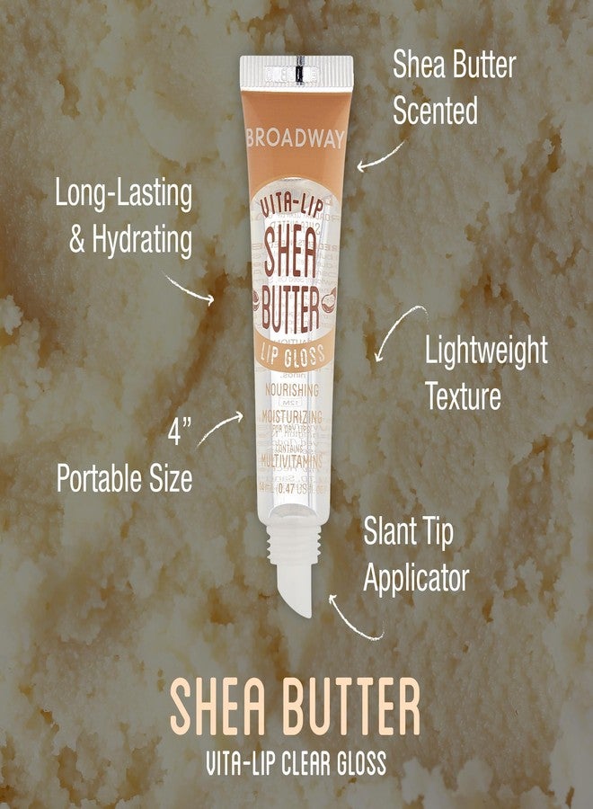 Ruby Kisses Broadway Vita-Lip Clear Lip Gloss (Shea Butter 3 Pack), Ultra-Hydrating & Soothing Formula with Multi-Vitamin Oils, High-Shine Non-Sticky Finish, Nourishing Lip Balm for Healthy Lips - Image 2