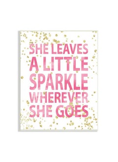 Stupell Industries She Leaves A Little Sparke Wall Plaque 10 X 15 Design By Artist Susan Newberry Designs  - Image 2