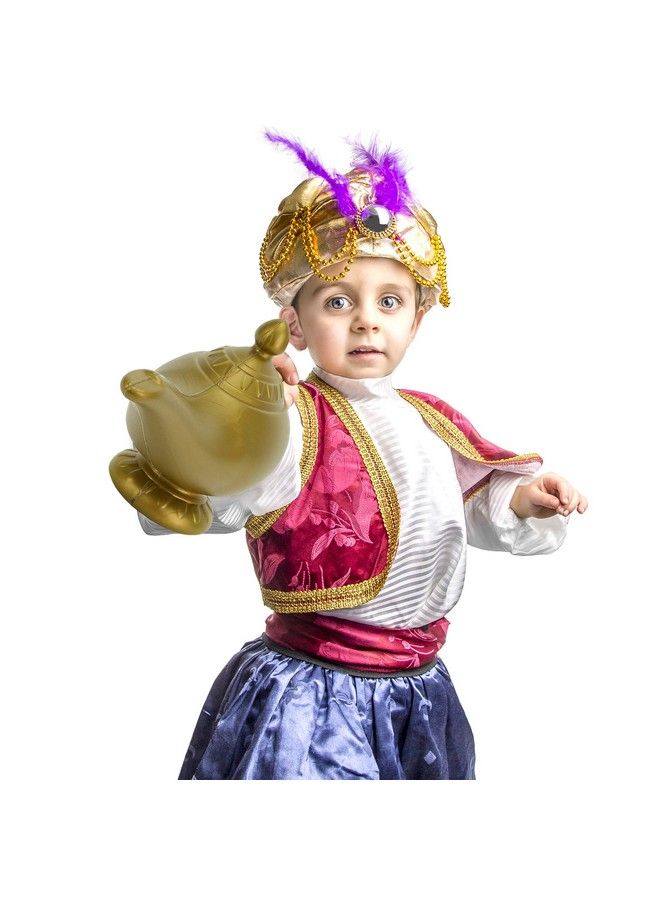 Skeleteen فانوس الجني العربي ذهب علاء الدين مصباح الجني السحري إكسسوار تنكر 1 قطعة - Image 4