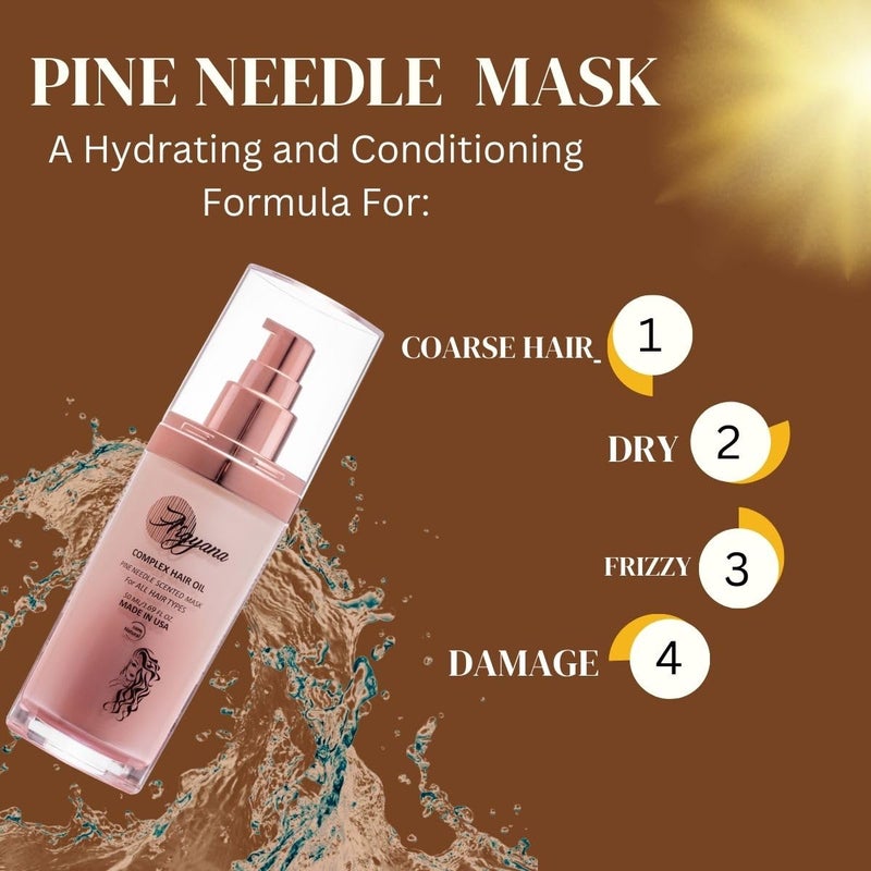 Argyana Hair Oil Mask Pine Needle Scented (50ml) | Recommended for Coarse Hair before Showering/for women - Image 4