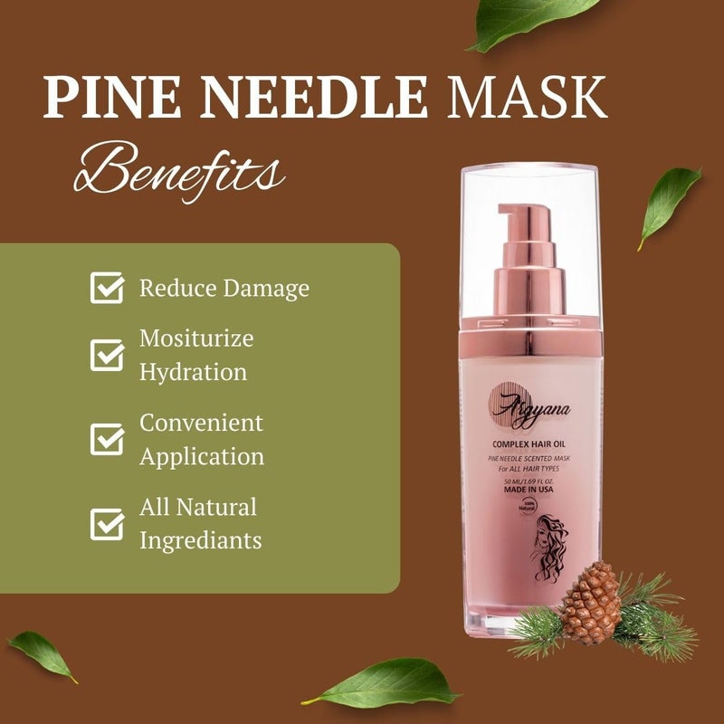 Argyana Hair Oil Mask Pine Needle Scented (50ml) | Recommended for Coarse Hair before Showering/for women - Image 2