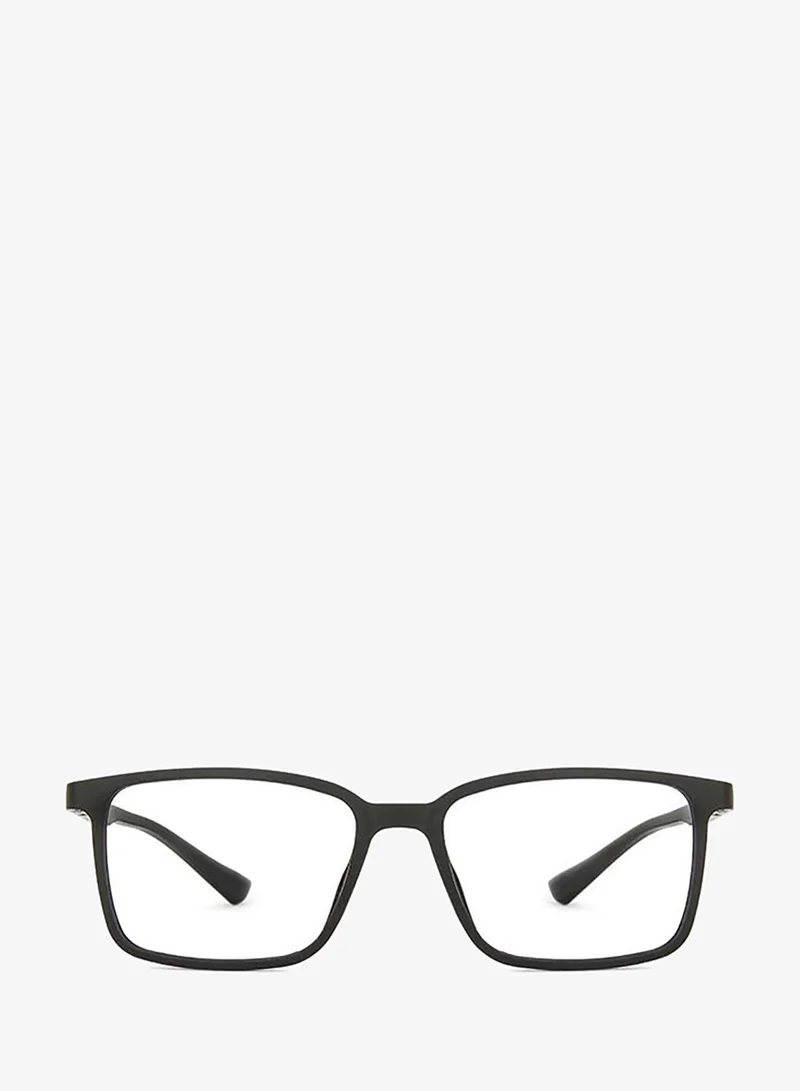 لينسكارت بلو Lenskart Blu | Zero Power Full Rim Bluecut & Antiglare Rectangle Shape Computer Eyeglasses LB E13737 - 53mm - Black