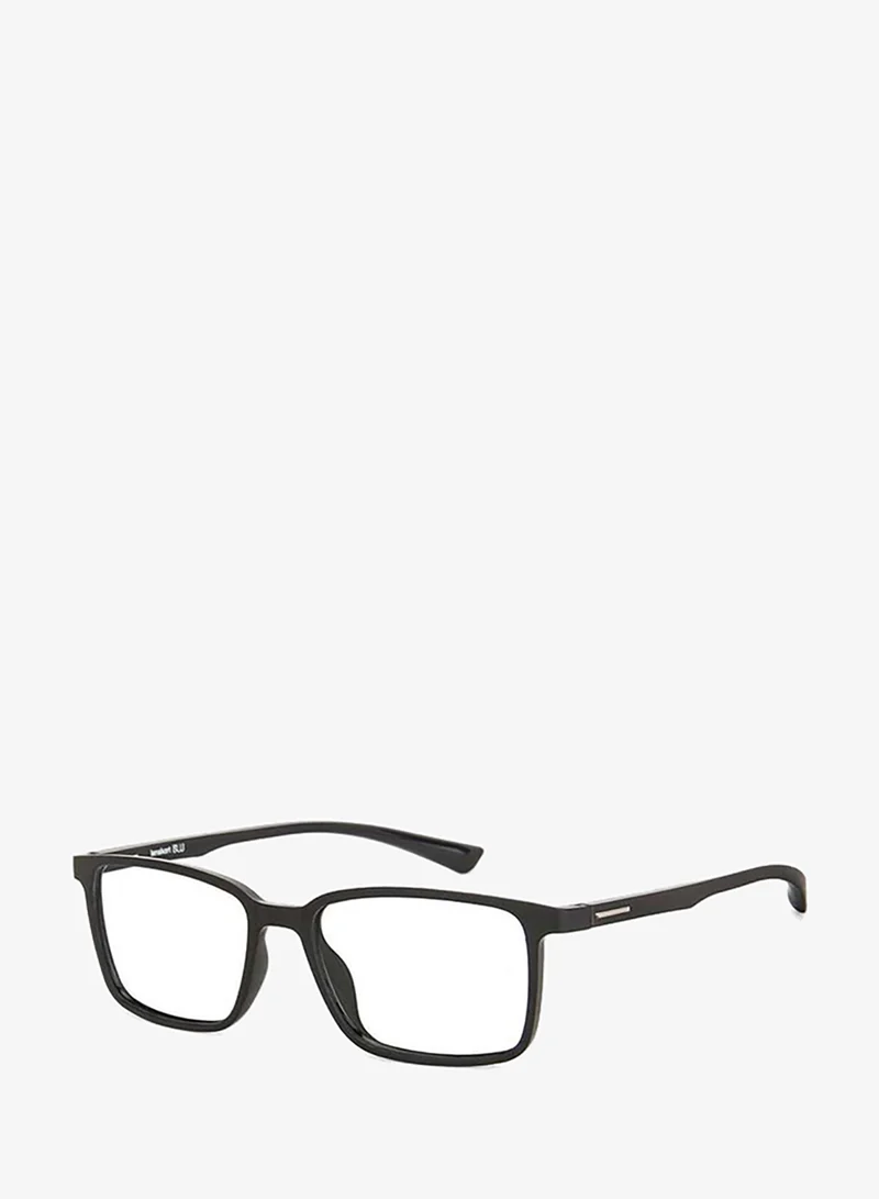 لينسكارت بلو Lenskart Blu | Zero Power Full Rim Bluecut & Antiglare Rectangle Shape Computer Eyeglasses LB E13737 - 53mm - Black