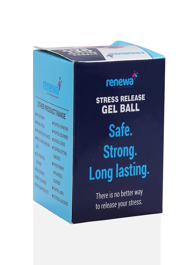 Renewa Gel Ball Squeeze Ball for Wrist Muscles Strengthening and Stress Relief Gel Ball for hand exercise with finger physiotherapy Equipment Kids and Adults - Universal Size - Image 5